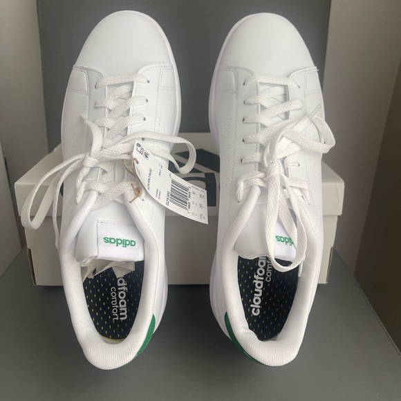 Adidas Advantage Men’s Sneakers White Green Size 11.5 main image 15